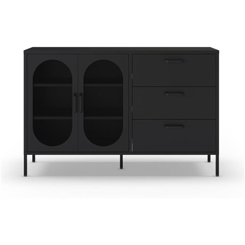 Marckeric Crna komoda 140x90 cm Diora &amp;ndash; Slike