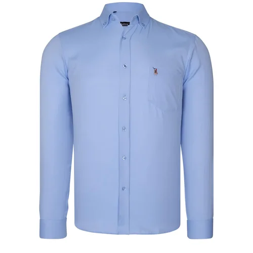 Dewberry G785 MENS SHIRT-BLUE