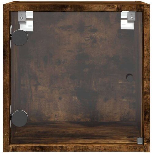 vidaXL Noćni ormarići staklena vrata 2 kom boja hrasta 35x37x35 cm Cene
