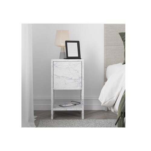 Hanah home noćni stočić ema carrara marble Slike