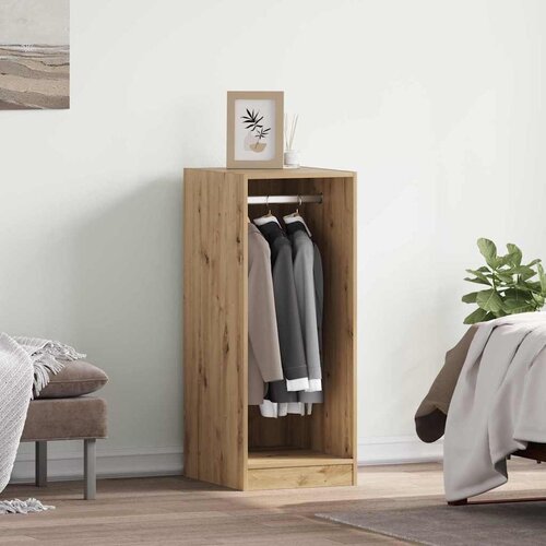 VidaXL Garderobna omara artisan hrast 41 x 48 x 102 cm Konstruiran les Slike