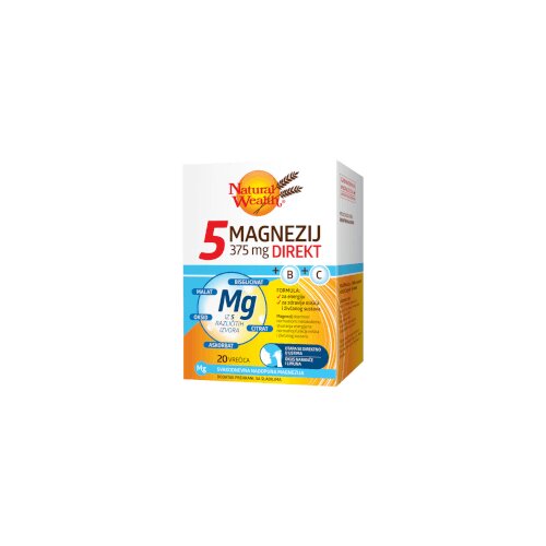 Natural Wealth 5 Magnezij 375mg direkt Cene