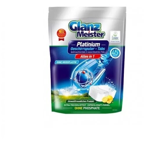 GlanzMeister Platinum Tablete za Pomivalni Stroj, Pakiranje 45 Kos, (22138263) Cene