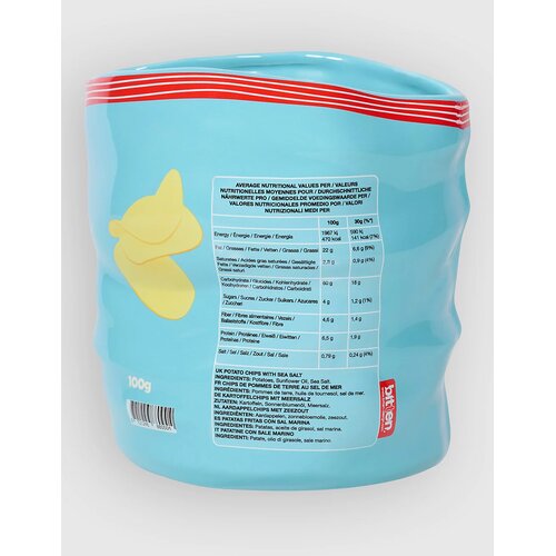 Bitten Chips Ceramic Decoration Vase blue Slike