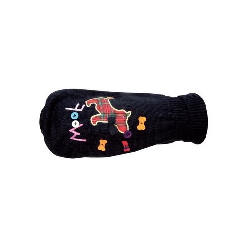 Flamingo woof džemper za pse, crn Cene