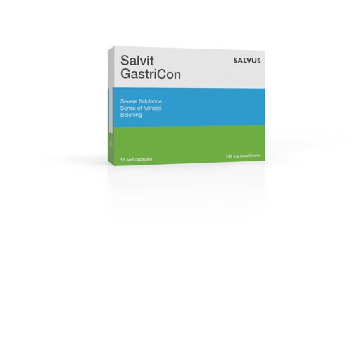 Salvit gastricon, meke kapsule &amp;ndash; ublažava nadutost i gasove - 15 kapsula Slike