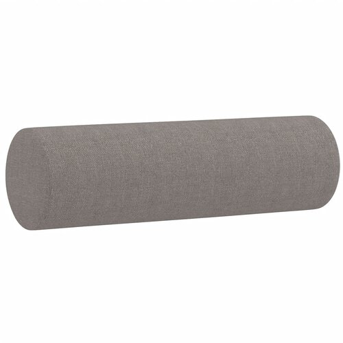  3-dijelni set sofa s jastucima smeđesivi od tkanine Slike
