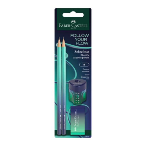 Faber-Castell Faber Castell 118406 Grafitna olovka FC set polyblister Buzzing Blue 2 graf. ol + gumica ( N171 ) Cene