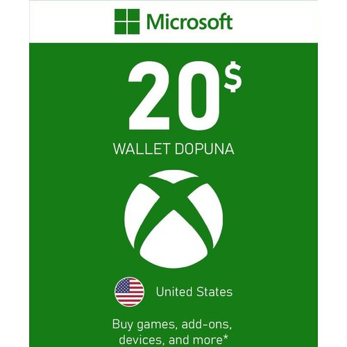 Microsoft xbox dopuna - wallet gift card- 20$ (us) / digital Cene