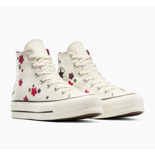 Converse Ženske patike chuck taylor all star lift platform flowers Slike