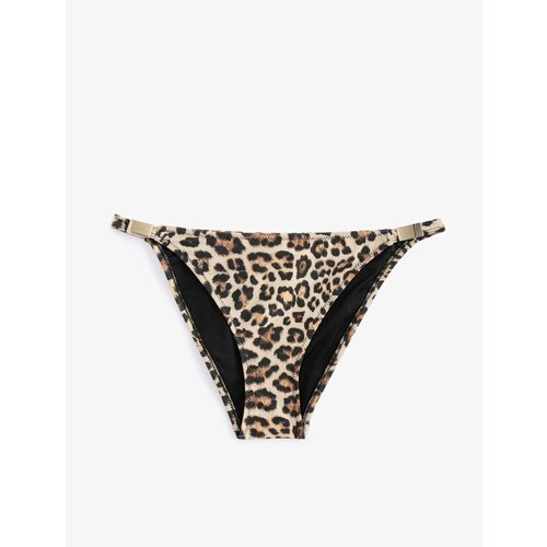 Koton Leopard Patterned Bikini Bottom with Metal Accessories Slike