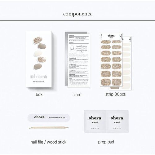 OHORA Gel Nail Sticker N Gold Coast nalepke za nohte odtenek ND-067 1 kos Slike