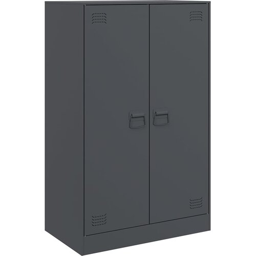  Komoda antracit 67 x 39 x 107 cm čelična Slike