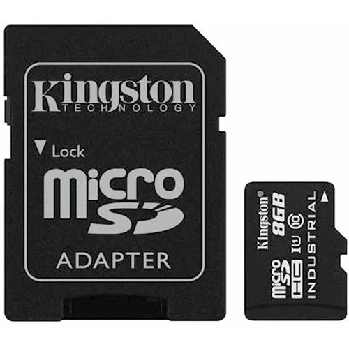 Kingston Spominska kartica Industrial Micro SDHC Class 10 UHS-I U3, 8 GB + adapter