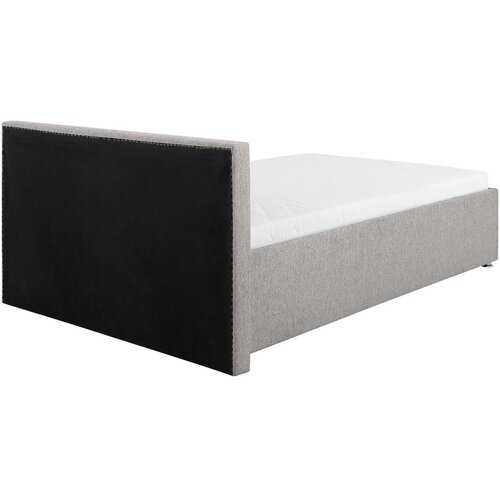 MID.YOU OBLAZINJENA POSTELJA 120 cm x 200 cm , les, kovina, umetna masa, tekstil svetlo siva Slike