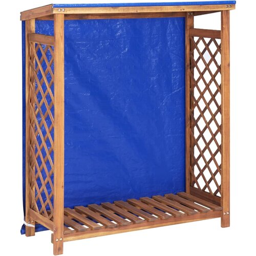 VidaXL lopa za shranjevanje drv 105x38x115 cm trden akacijev les Slike