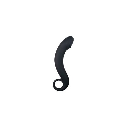 EasyToys - Anal Collection savijen analni dildo - crni Slike
