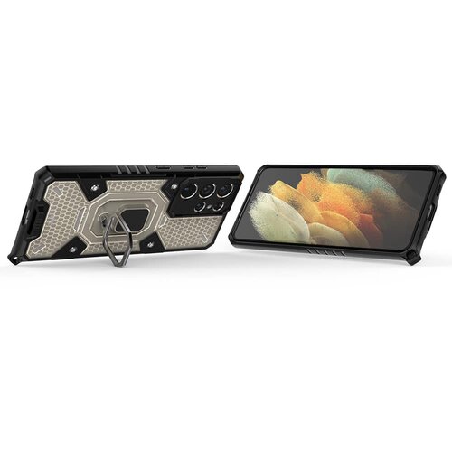 Techsuit Honeycomb Armor - Samsung Galaxy S21 Ultra - crna Slike