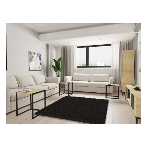 Hanah home set stolova tali black sapphire oak Slike