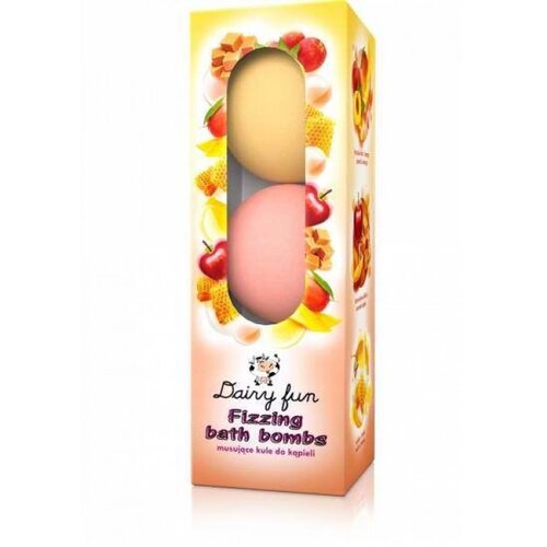 Delia DAIRY FUN Šumeće kugle za kupanje 3 u pakovanju: Breskva, jabuka, med i mleko 3x100g Cijene