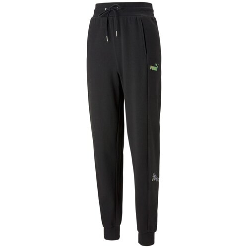 Puma Sportske hlače &amp;#039;POWER MONARCH&amp;#039; zelena / ljubičasta / crna / bijela Slike