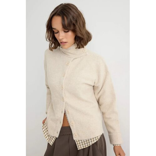 TRENDYOLMILLA ženski kardigan model Twoaw27Hi00081, bež Cene