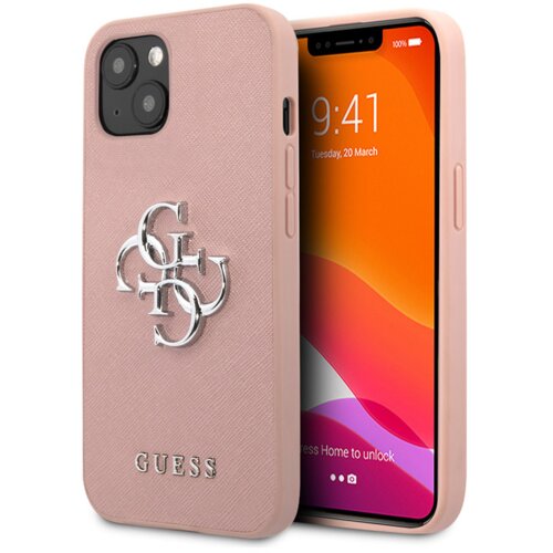  Maska Guess Saffiano Big 4G za iPhone 13 (6.1) metal pink Cene