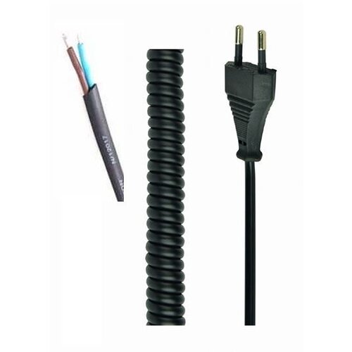 Cabletech Vrvica napajalna spiralna vtikač 2 P./ prosto 1,5m, (20754660) Cene