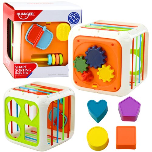  Senzorna igračka za bebe kocka sa sortiranje 15x15 - šarena Cene