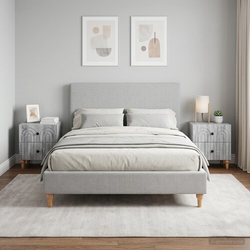  Noćni ormar s ladicama 2 pcs Siva sonoma 43 x 34,5 x 48 cm Slike