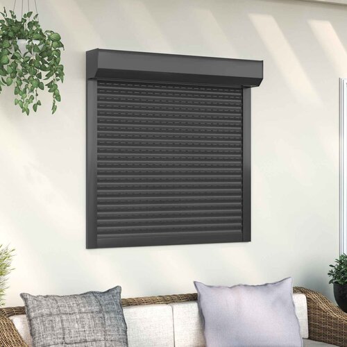  Roletna Antracit 100 x 100 cm Aluminij i poliuretan Cijene