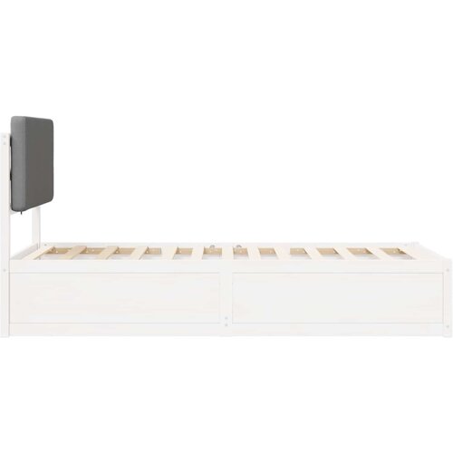  Krevetni okvir s tapiciranim uzglavljem Svijetlo siva Svjetlosiva 195.5 x 95.5 x 93 cm Slike