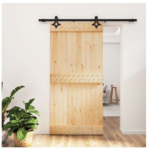 vidaXL Klizna vrata s priborom za montažu 100x210 cm masivna borovina Cijene