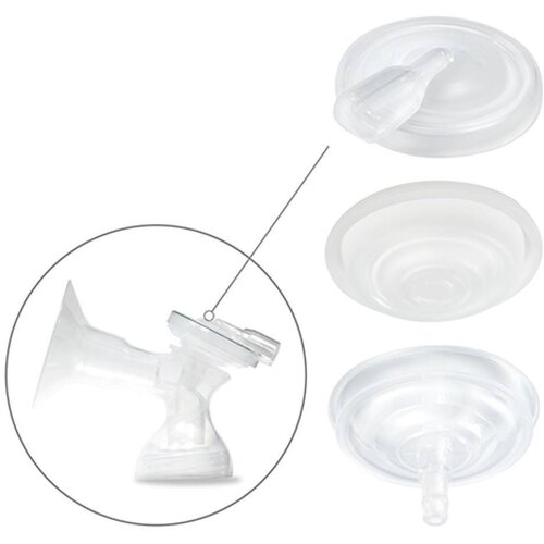 BabyOno set rezervnih dijelova za izdajalicu NURSE PRO KIT II - poklopac + silikonska membrana + lijevak Slike