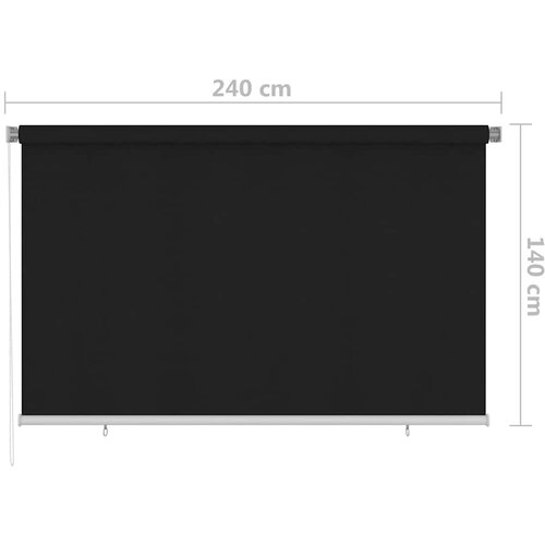  Vanjska roleta za zamračivanje 240 x 140 cm crna Slike