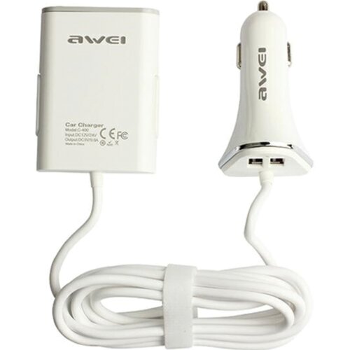 Awei AVTOPOLNILEC C-400 9.6A 4XUSB HITROSTI BEL, (22007328) Cene