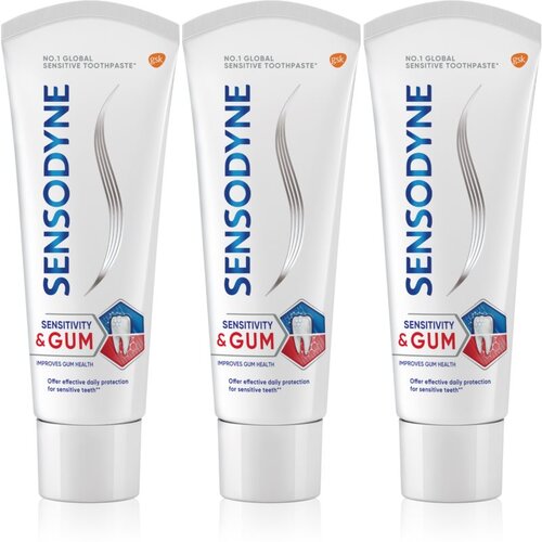 Sensodyne Sensitivity &amp;amp; Gum zubna pasta za osjetljive zube 3x75 ml Slike