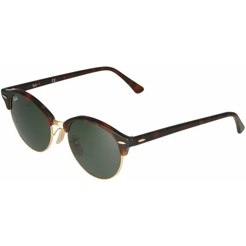 Ray-ban Sunčane naočale 'Clubround' smeđa / tamno smeđa / zelena melange