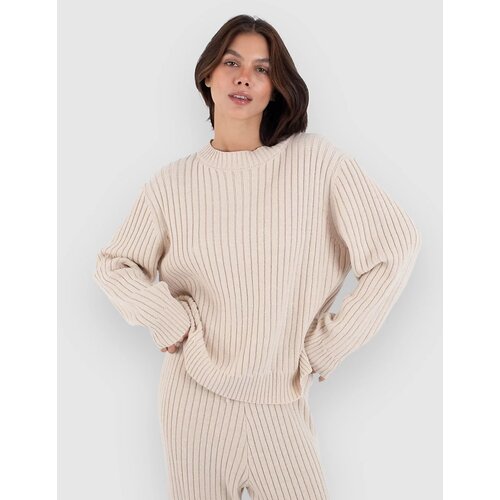 Hurley Lane Way Rib Knit Pulover pearl ivory Slike