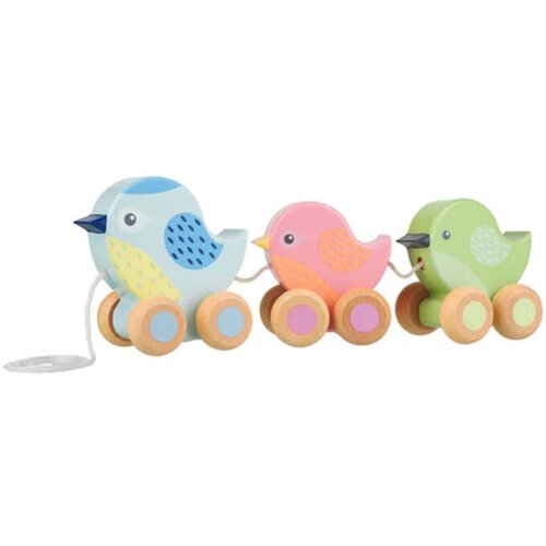 Orange Tree Toys drvene ptičice na povlačenje Slike