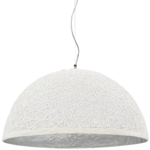 vidaXL Viseća svjetiljka bijelo-srebrna Ø 50 cm E27