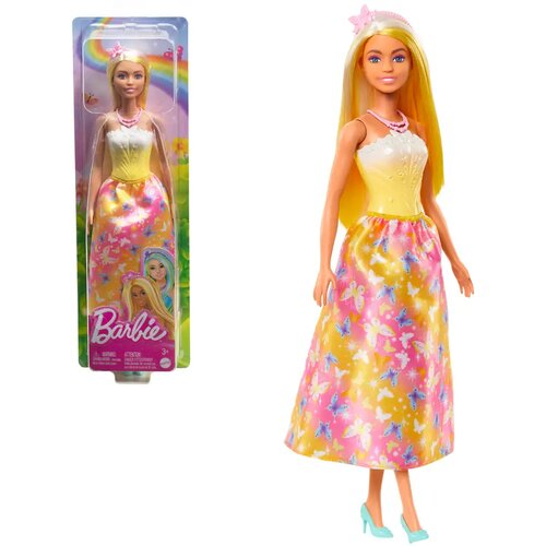 Mattel barbie dreamtopia: princeza lutka u žuto-rozoj haljini s leptirima Cijene