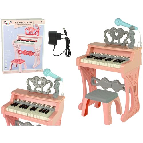 Lean_Toys Otroški električni klavir roza s stolom 25 tipk Cene