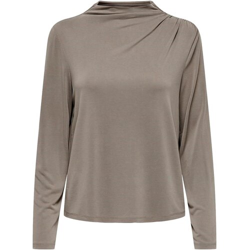 Only Majice z dolgimi rokavi CAMISETA MUJER 15307227 Kostanjeva Slike