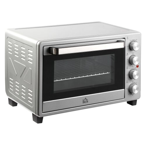 Nesta Mini pečica 32 L, srebrna, 1600 W, nerjavno jeklo in steklo, električna pečica s pladnjem za drobtine, 52,2&times;38,1&times;33,5 cm, namizna pečica, (5000493712) Cene