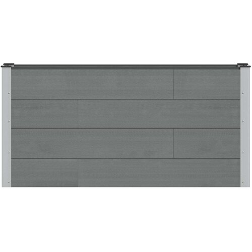  Povi&amp;scaron;ena vrtna gredica Siva 150 x 30 x 72 cm Slike