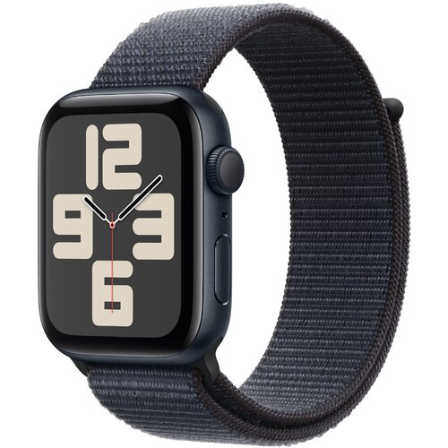 Apple watch se (2024) 44mm gps midnight alu case/ink sport loop, (mxep3qv/a) Cene
