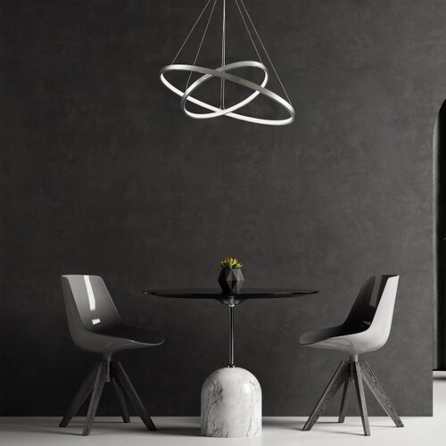  LED luster na sajli LEA LED/35W/230V 4000K prečnik 60 cm hrom Slike