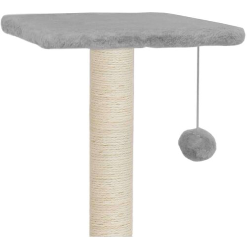 VidaXL penjalica za mačke sa stupovima za grebanje od sisala 65 cm siva Slike