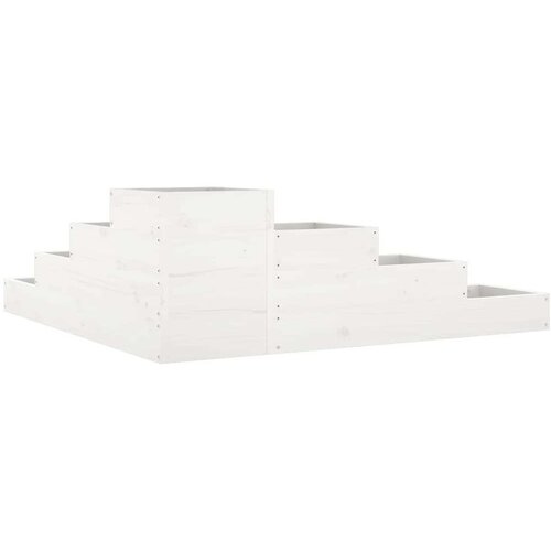  Sadilica s 4 razine 106x104 5x36 cm bijela od borovine Slike